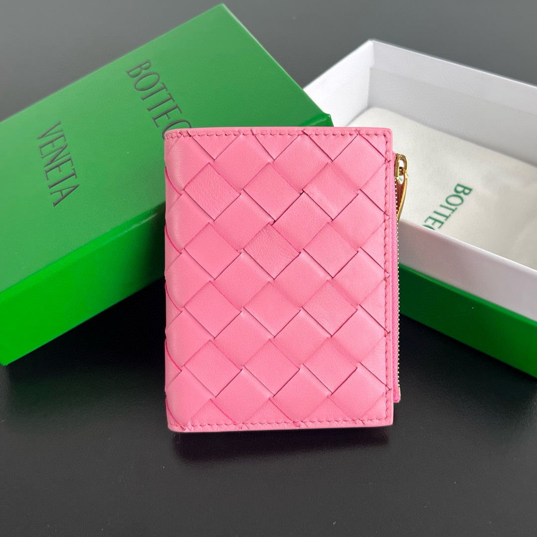 Bottega Veneta Wallets- Bottega Veneta Intrecciato Small Bi-fold Wallet Compact Luxury Card Wallet