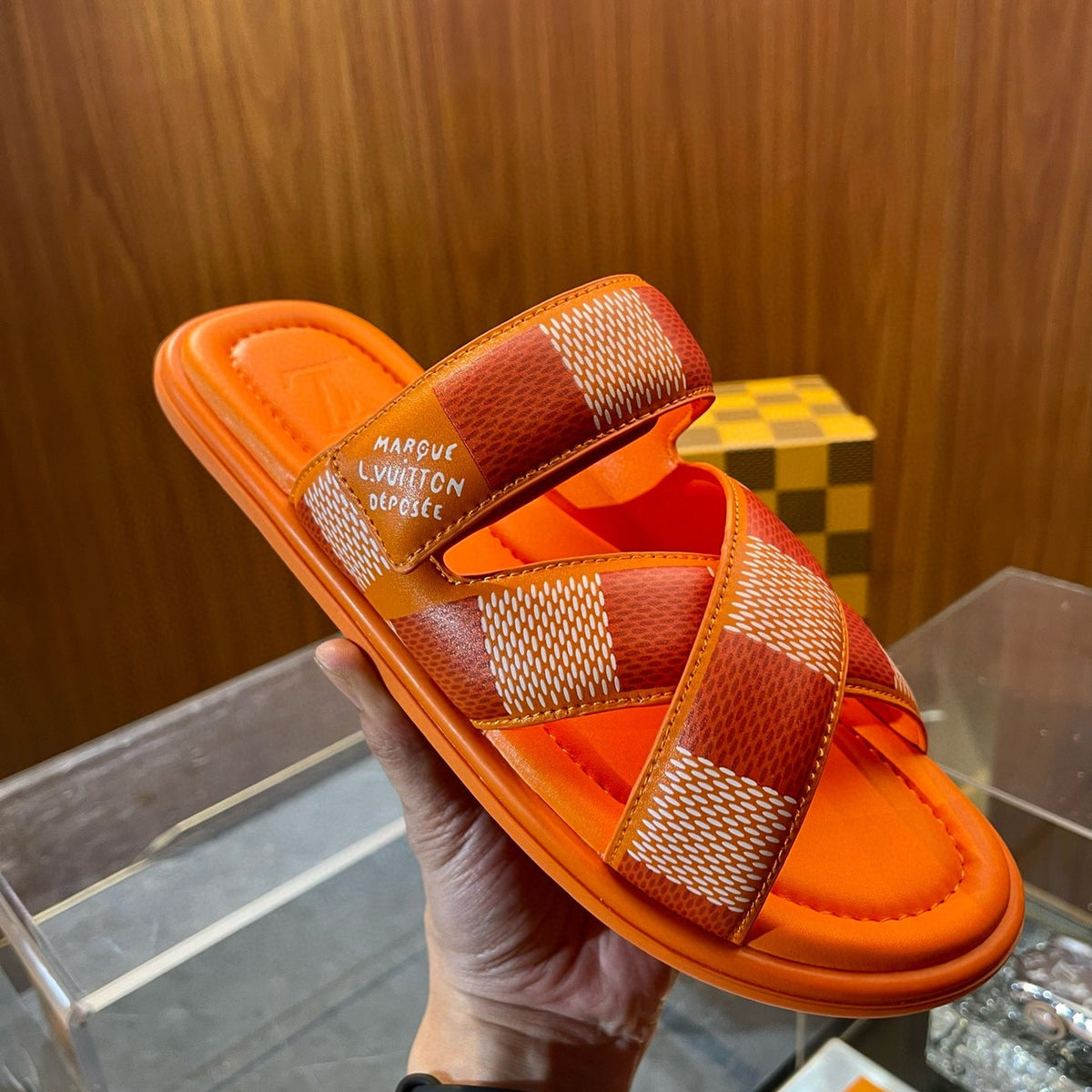 Louis Vuitton Shoes- Louis Vuitton Lou Venice Mule Premium Designer Casual Shoes