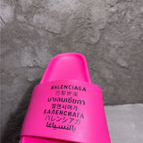 Balenciaga Nude Ankle Strap Sandals - Lifestyle Styling Shot