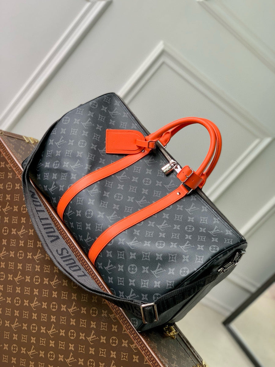 Louis Vuitton Bags- Louis Vuitton Lou Keepall Bandoulière 50 Bag Elegant Everyday Designer Handbag