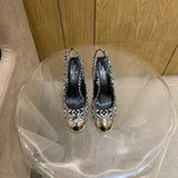 Louis Vuitton Black Chelsea Boots - Heel Detail View