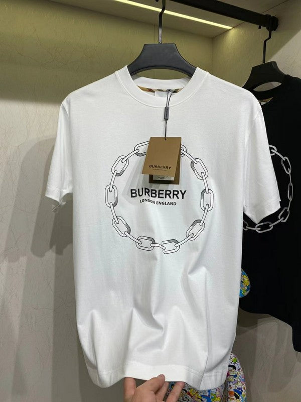 Burberry luxury t-shirt detail shot