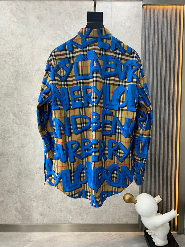 Close-up of Burberry designer clothing craftsmanship
