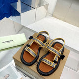 Burberry White Chunky Platform Sneakers - Front View