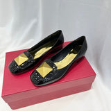 Close-up of Valentino Garavani shoes craftsmanship