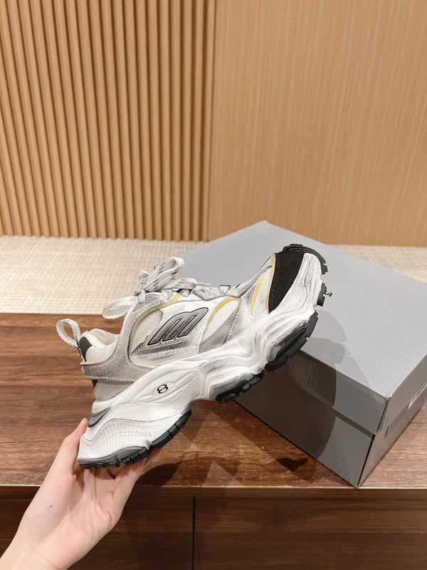 Balenciaga Beige Classic Ballet Flats - Angled View
