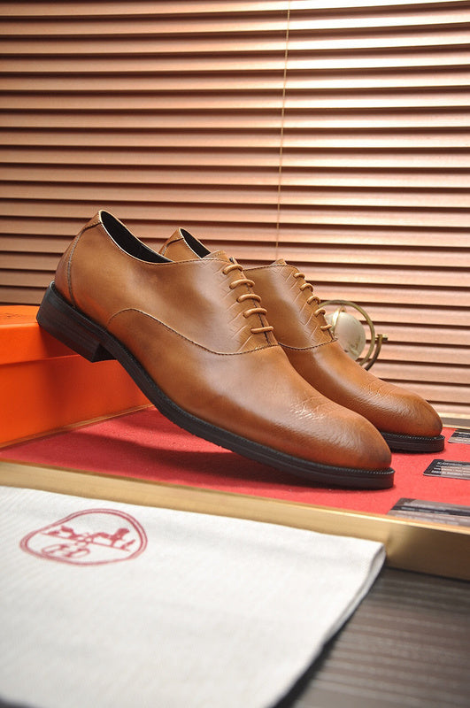 Hermes shoes Style 067 - logo and branding close-up