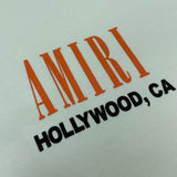Close-up of Amiri hoodie craftsmanship