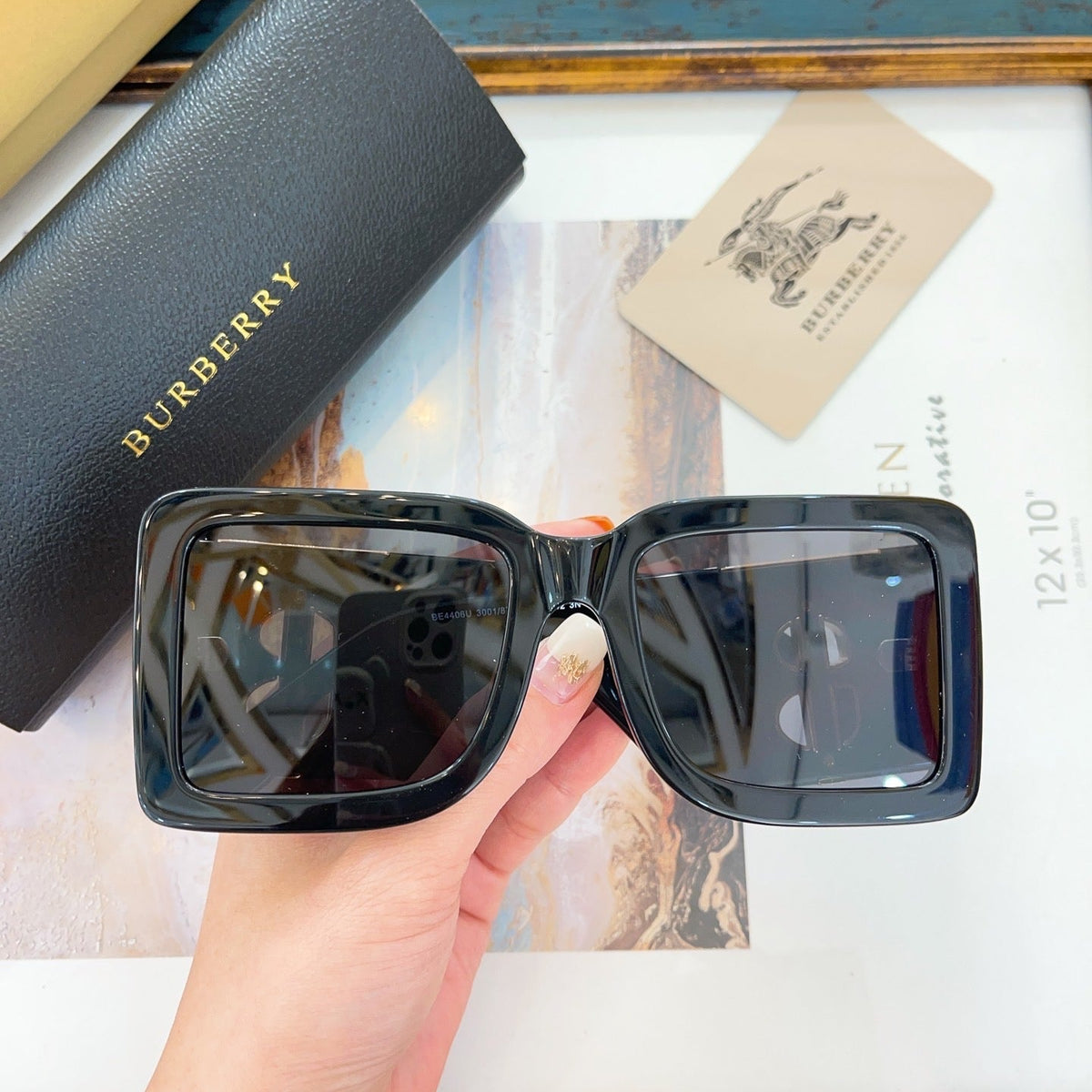 Front view of Burberry Sunglasses premium piece