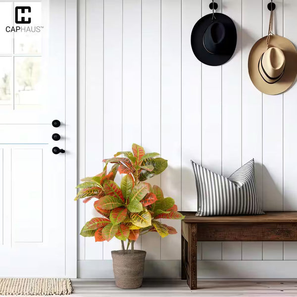36 In. Artificial Topiary Croton Tree