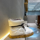 Louis Vuitton White Low-Top Sneakers - Close-Up Texture View