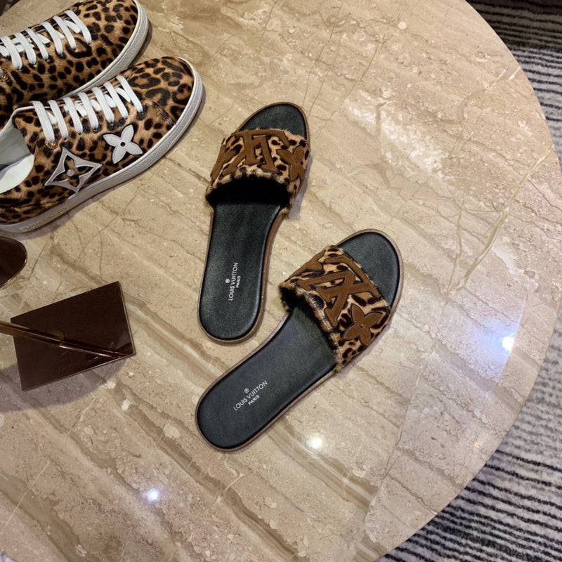 Close-up of Louis Vuitton shoes craftsmanship
