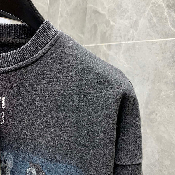 Close-up of Balenciaga designer clothing craftsmanship