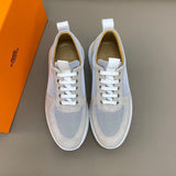 Hermès Red Chunky Platform Sneakers - Front View