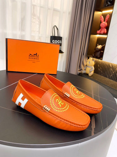 Hermes shoes Style 044 - logo and branding close-up