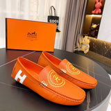 Hermes shoes Style 044 - logo and branding close-up