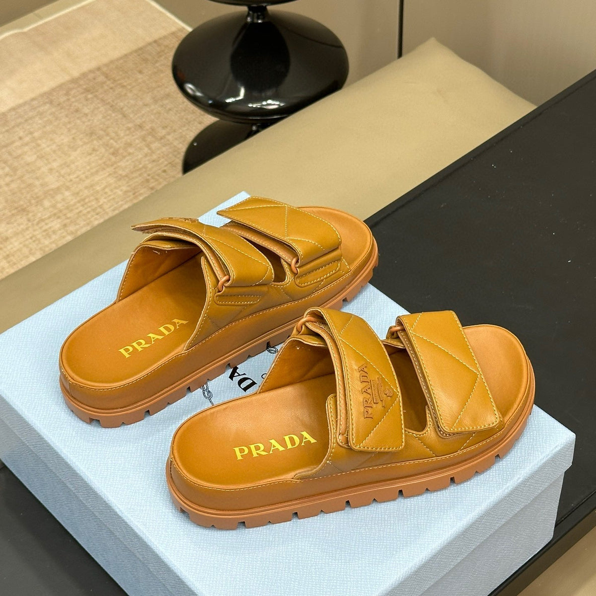 Shoes- Pd Nappa Leather Slides Comfortable Everyday Designer Shoes