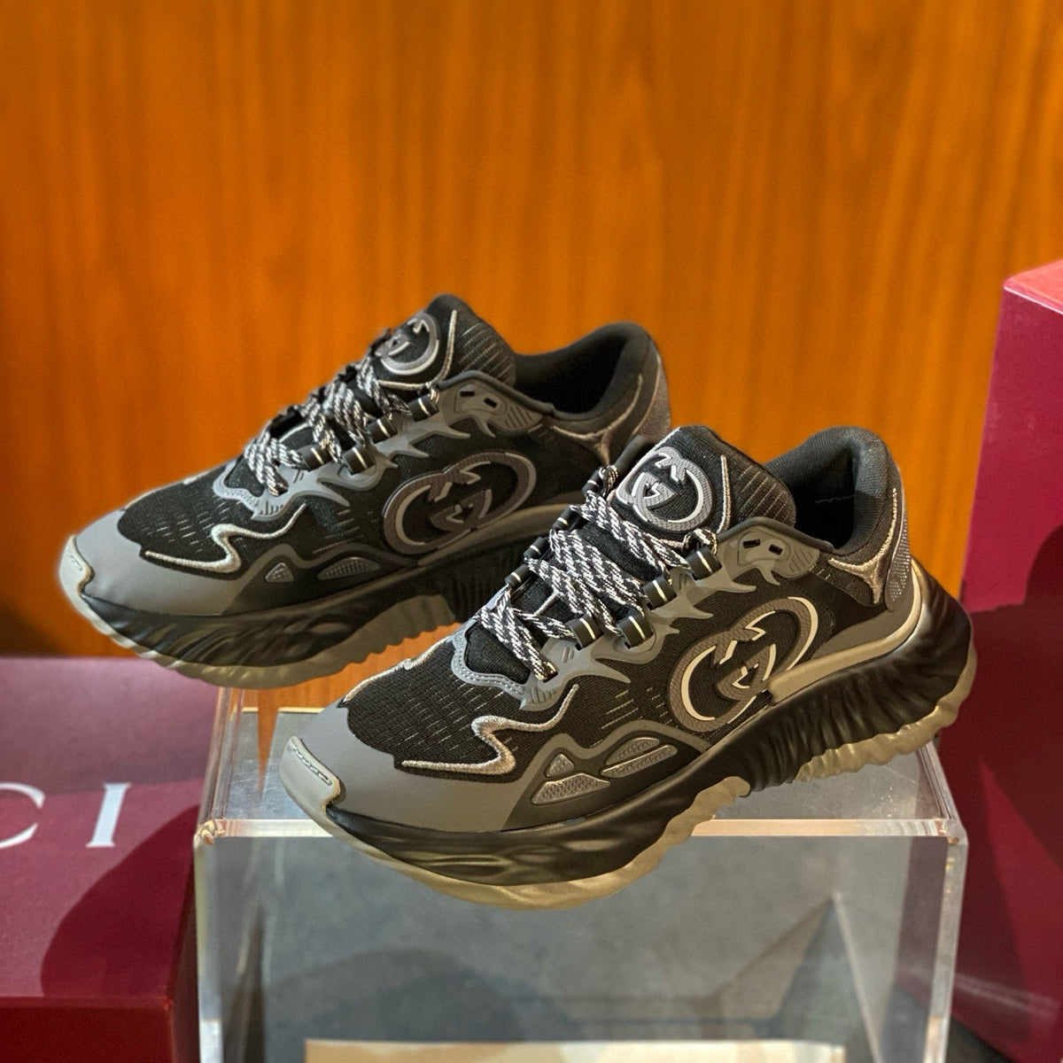 Gucci Shoes- Gucci Ripple Sneakers Premium Designer Casual Shoes