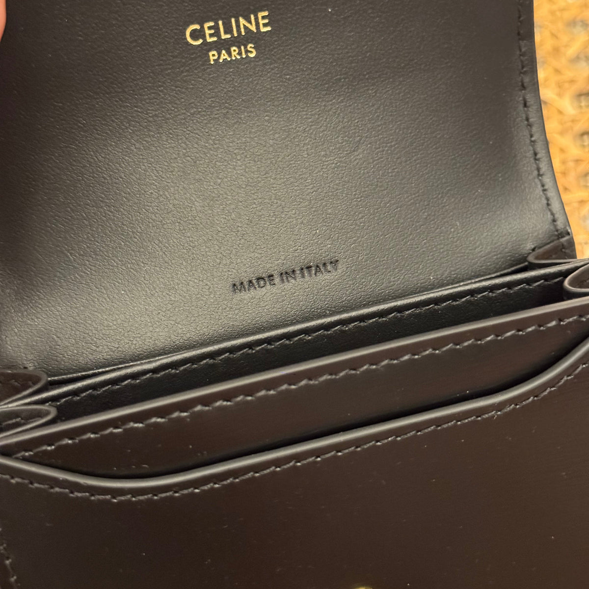 Wallets- Cel Business Card Holder Triomphe Premium Leather Designer Wallet