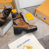 Close-up of Louis Vuitton shoes craftsmanship