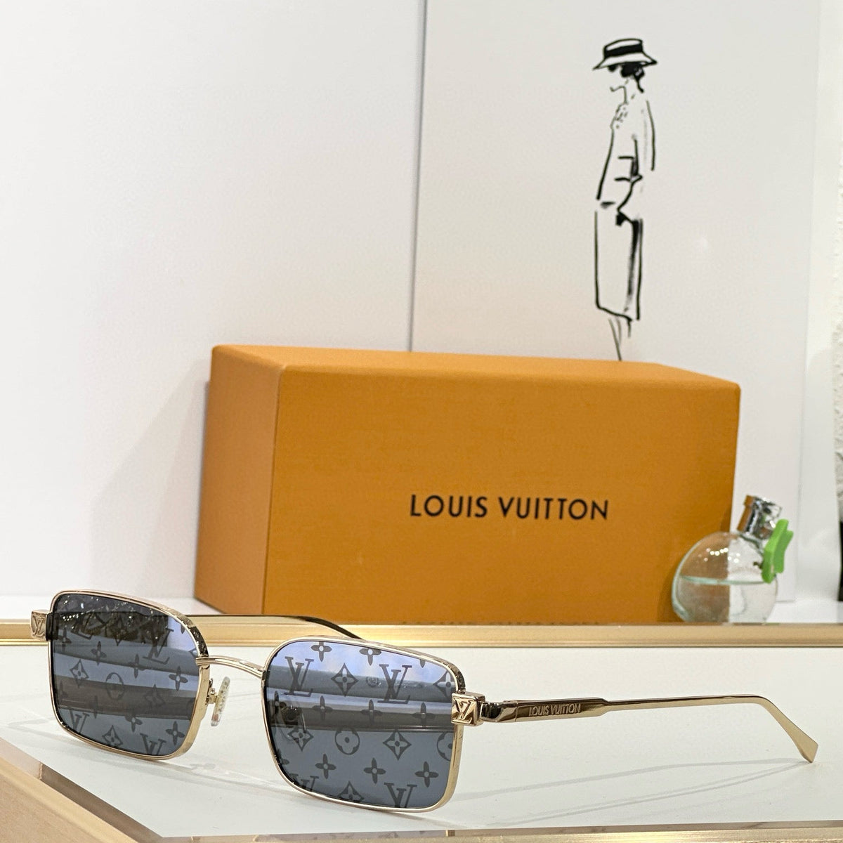 Louis Vuitton Sunglasses- Louis Vuitton Lou Sunglasses Luxury Designer UV Sunglasses