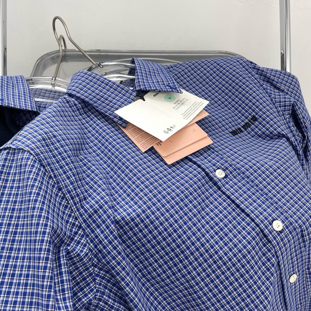Tops- Miu M Shirt Premium Designer Casual Top