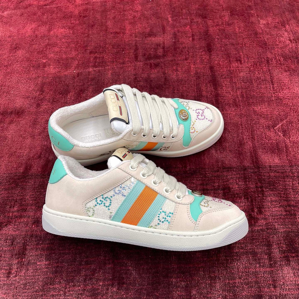 Gucci Shoes- Gucci Screener Leather Sneakers Comfortable Everyday Designer Shoes
