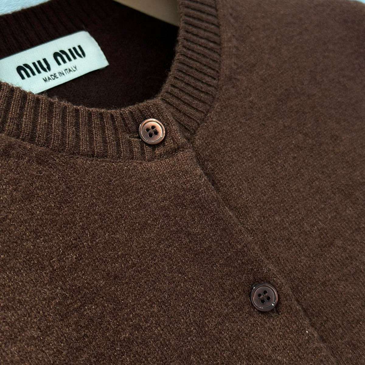 Sweaters- Miu M Cardigan Premium Casual Designer Knitwear