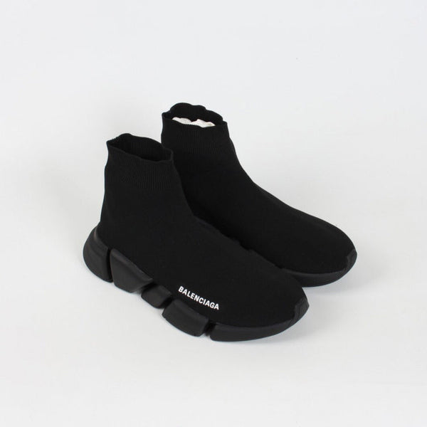 Balenciaga Red Ankle Boots - Angled View