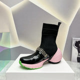 Givenchy Black Ankle Strap Heels - Sole Detail View