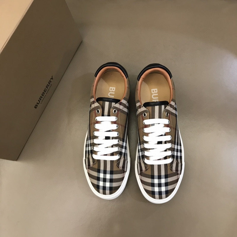 Burberry Grey Classic Ballet Flats - Back View