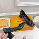 Louis Vuitton shoes Style 302 - close-up of iconic logo design