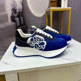 Alexander McQueen Nude Chunky Platform Sneakers - Toe Detail View