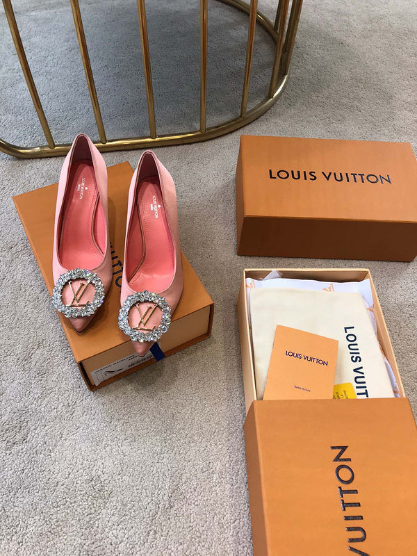 Louis Vuitton luxury shoes detail shot