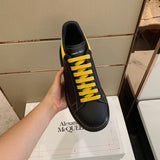 Alexander McQueen Burgundy High-Top Sneakers - Full Silhouette View