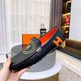 Hermes shoes Style 043 - top view showing design
