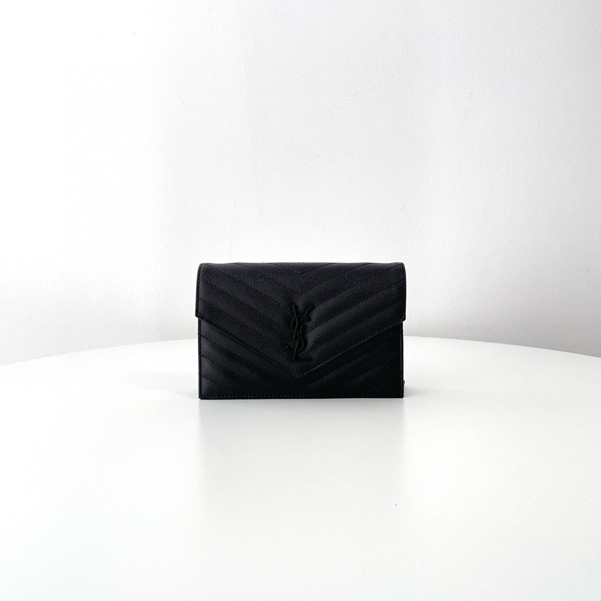 Saint Laurent Wallets- Saint Laurent Cassandre Envelope Wallet On Chain Elegant Everyday Leather Wallet