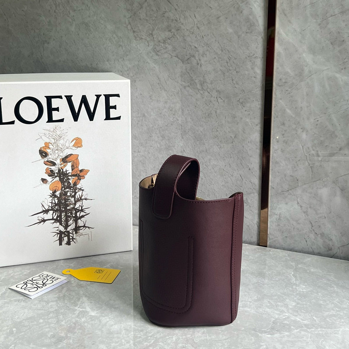 Bags- Loew Mini Pebble Bucket Bag Elegant Everyday Designer Handbag
