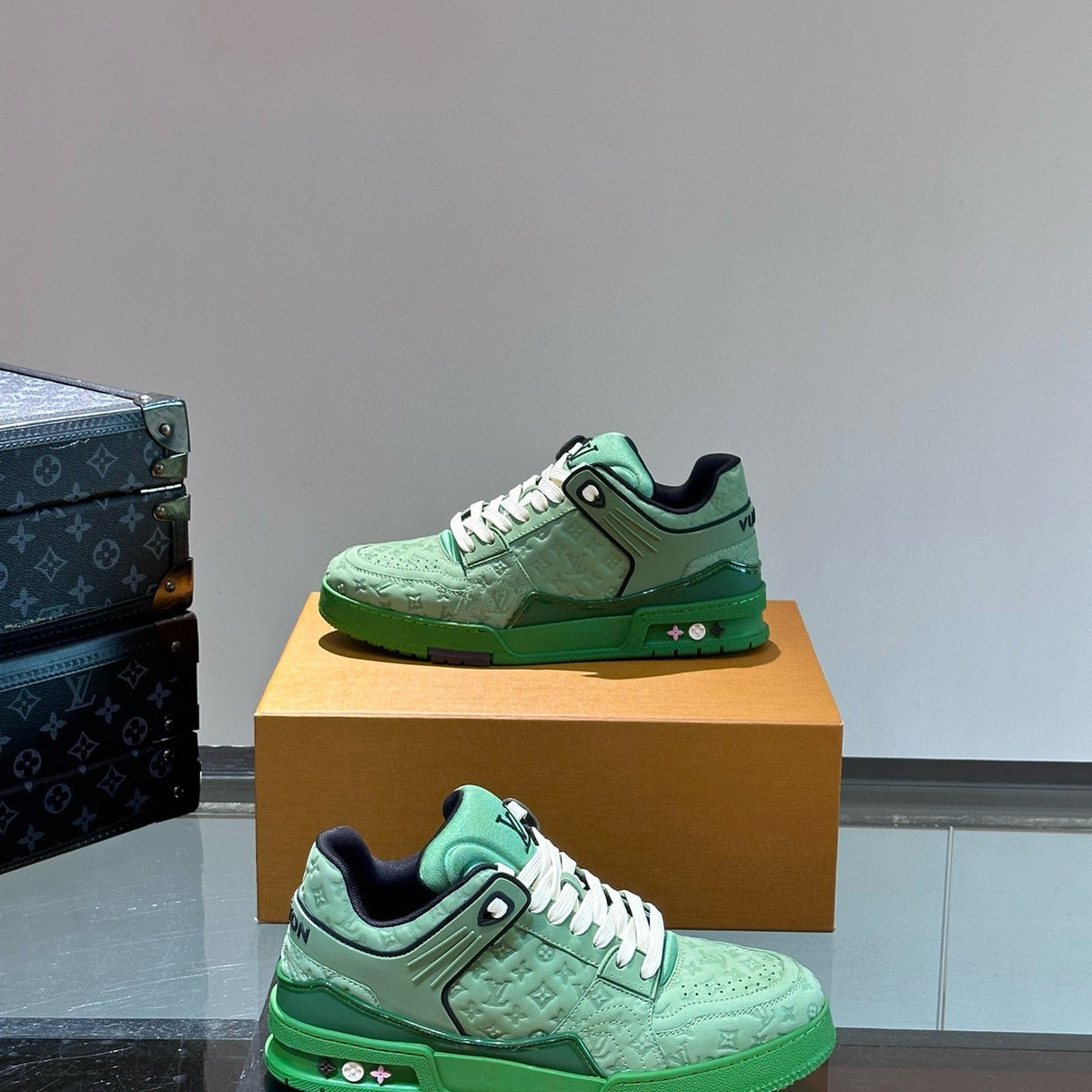 Louis Vuitton Shoes- Louis Vuitton Lou Trainers Comfortable Everyday Designer Shoes