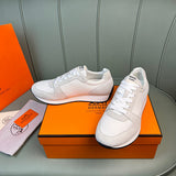 Hermes shoes Style 078 - close-up of statement logo accent