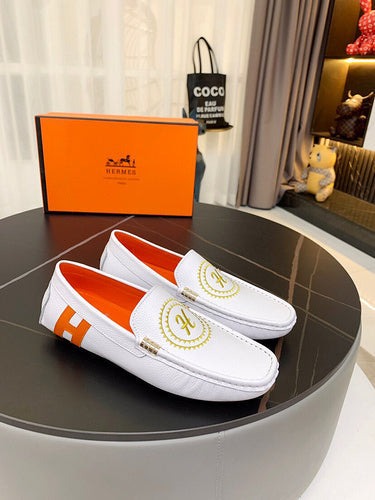 Hermes shoes Style 045 - texture and material detail