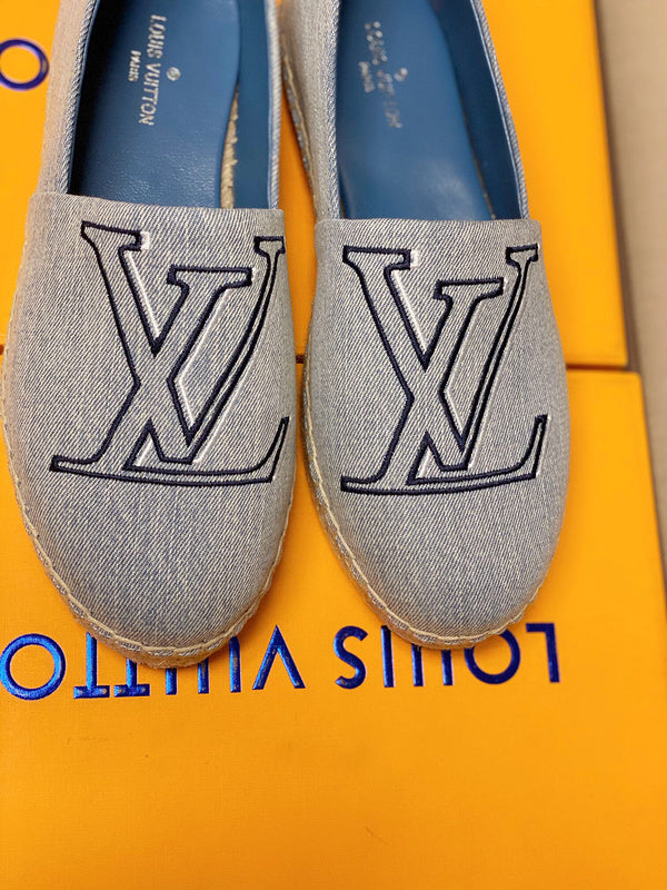 Close-up of Louis Vuitton shoes craftsmanship
