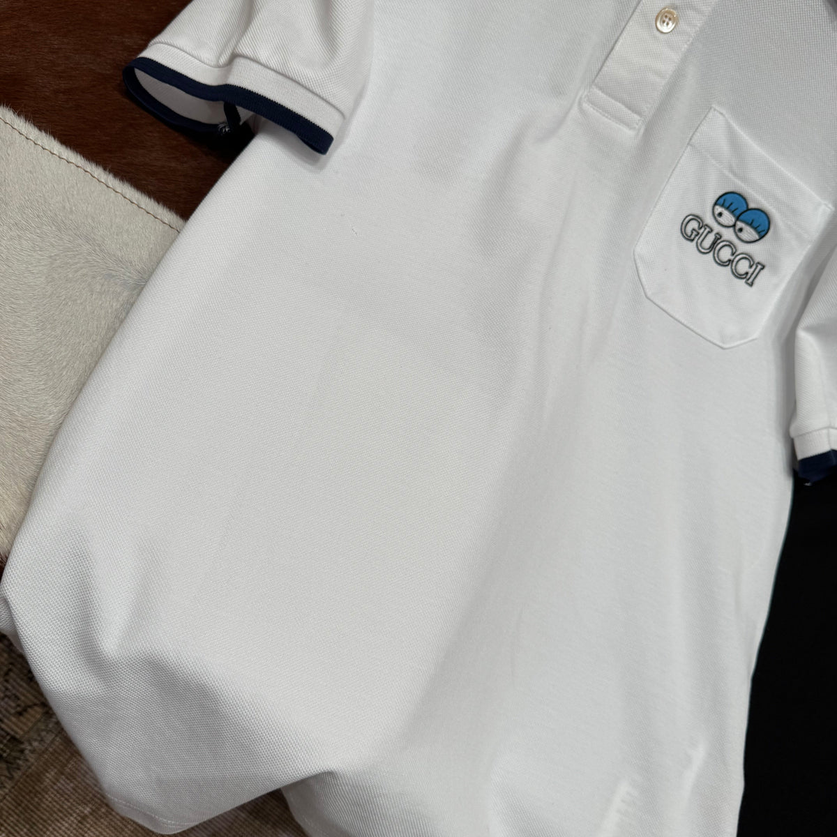 Gucci Polo Shirts- Gucci Polo Shirt Classic Designer Cotton Polo Shirt