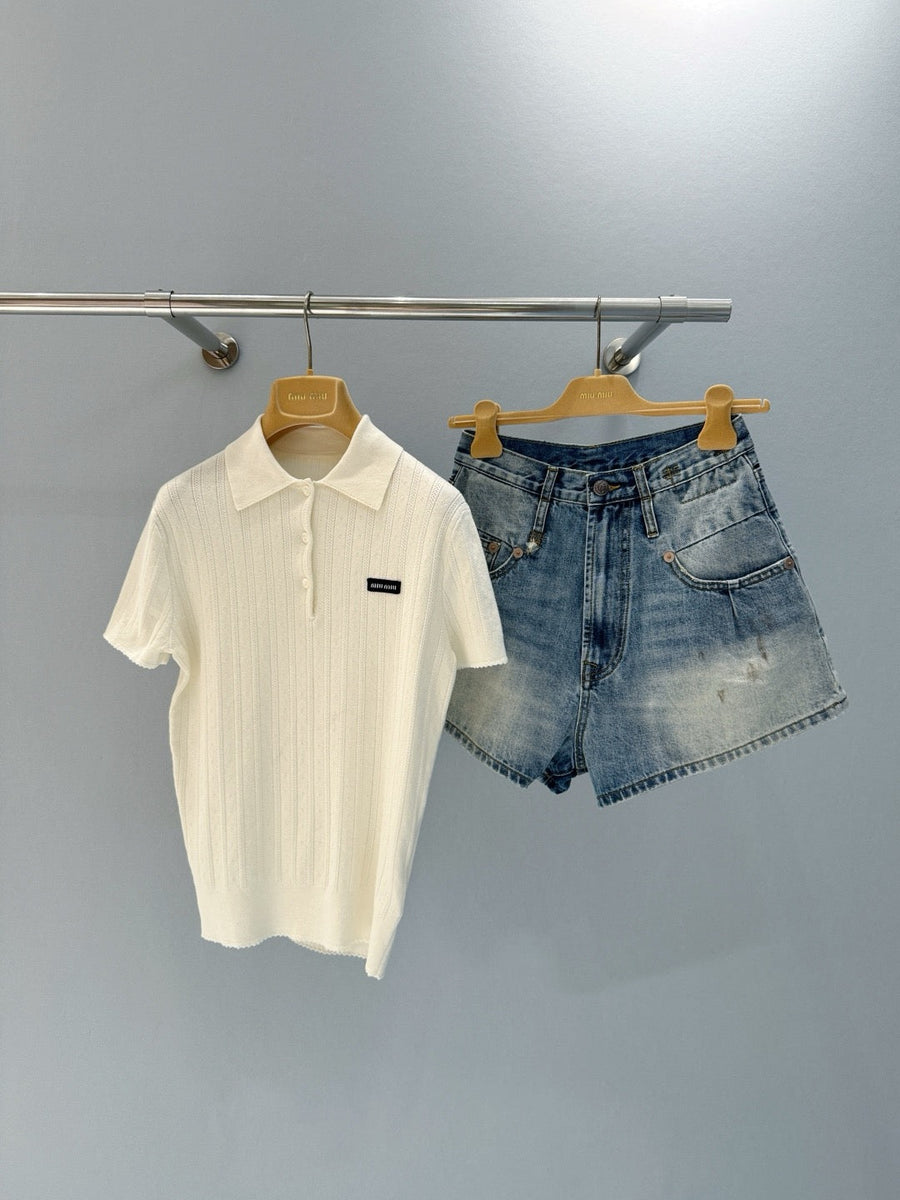 Polo Shirts- Miu M Polo Shirt Premium Everyday Polo Shirt