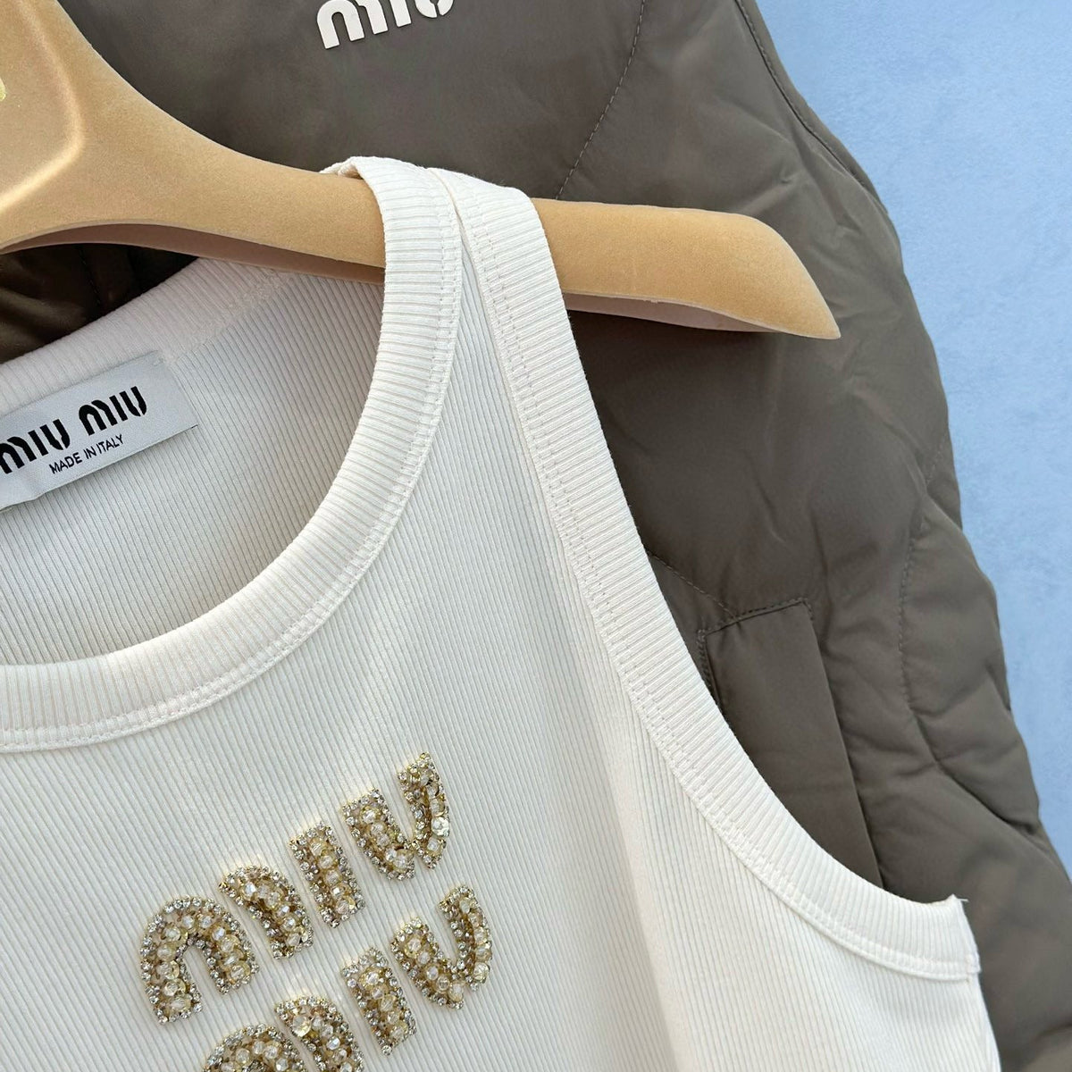Tops- Miu M Tank Top Premium Designer Casual Top