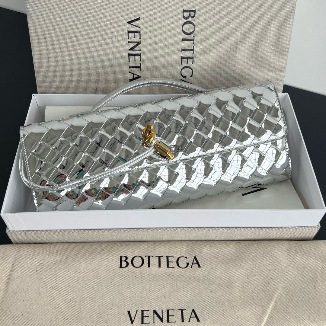Bottega Veneta Bags- Bottega Veneta Andiamo Clutch Premium Designer Shoulder Bag
