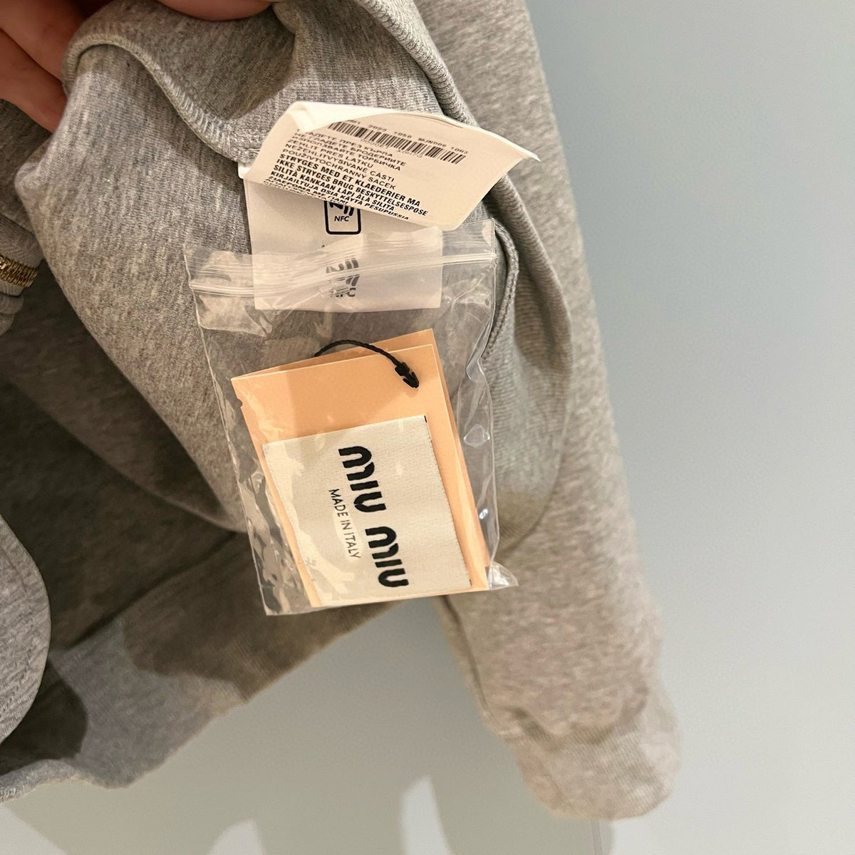 Hoodies- Miu M Zip Hoodie Premium Designer Casual Hoodie