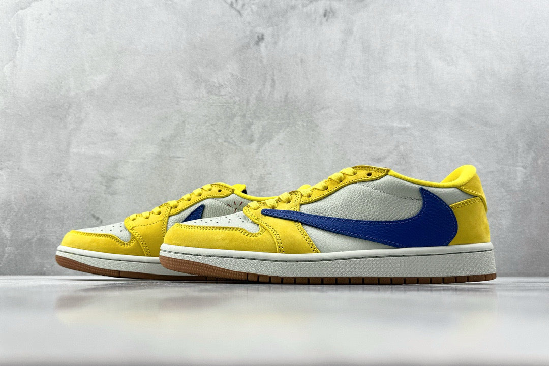 Jordan Shoes- Jordan Travis S x Jordan 1 Low Luxury Lifestyle Designer Footwear