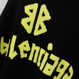 Close-up of Balenciaga designer clothing craftsmanship