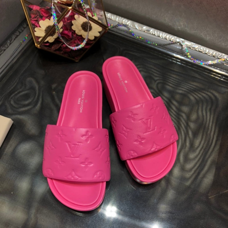 Louis Vuitton Nude Slip-On Sneakers - Back View